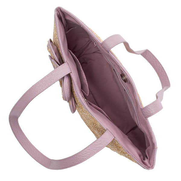 Bueno Straw Flower Tote