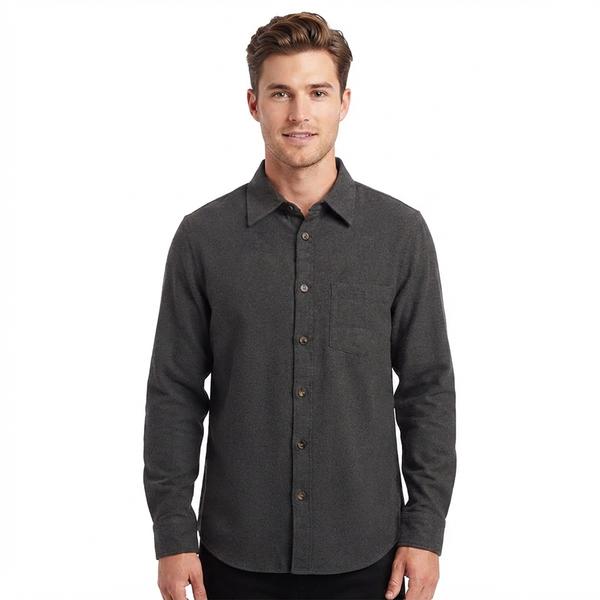 Young Mens Architect(R) Jean Co. Solid Flannel Button Down - image 