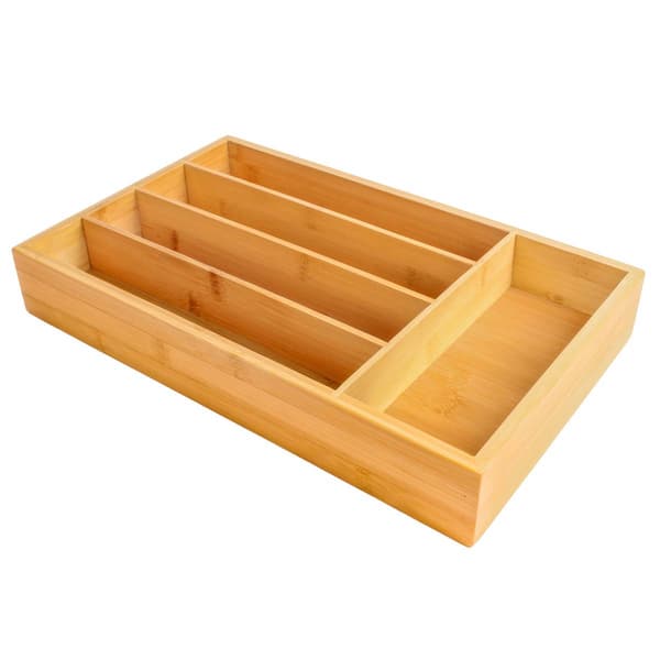 BergHOFF Bamboo 5-Slot Flatware Organizer