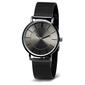 Mens Steeltime Black Mesh Strap Watch - C6002W - image 1