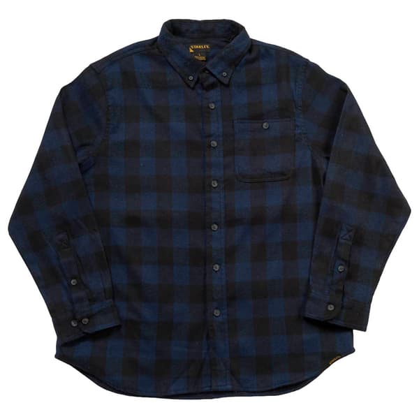 Mens Stanley® Buffalo Check Flannel Shirt - Blue/Black - Boscov's