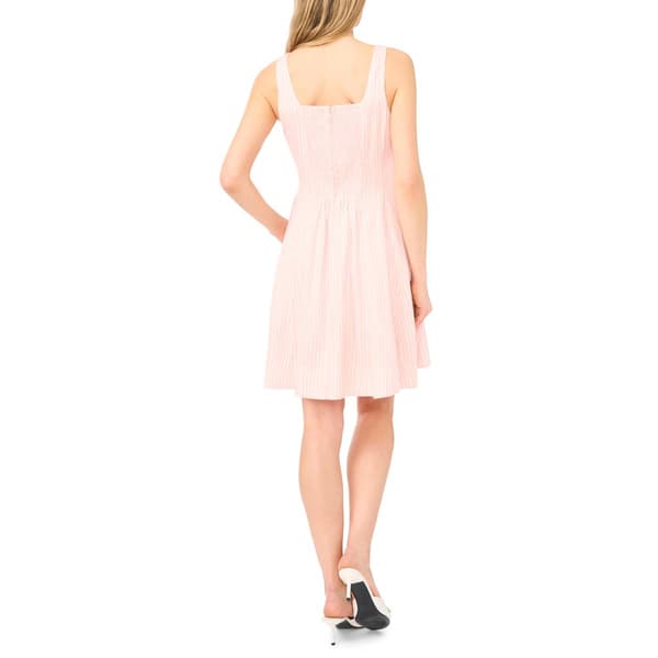 Womens Cece Sleeveless Stripe Cotton Poplin A-Line Tank Dress