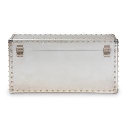 Baxton Studio Serge Metal Storage Trunk