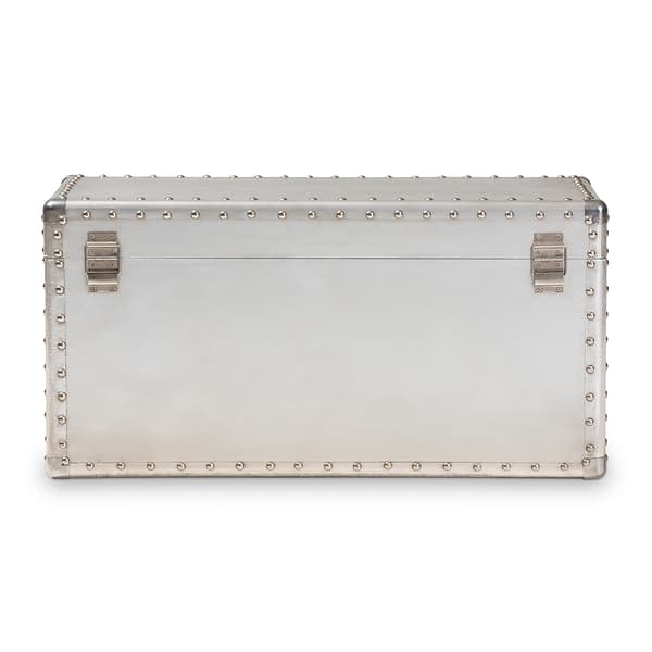 Baxton Studio Serge Metal Storage Trunk
