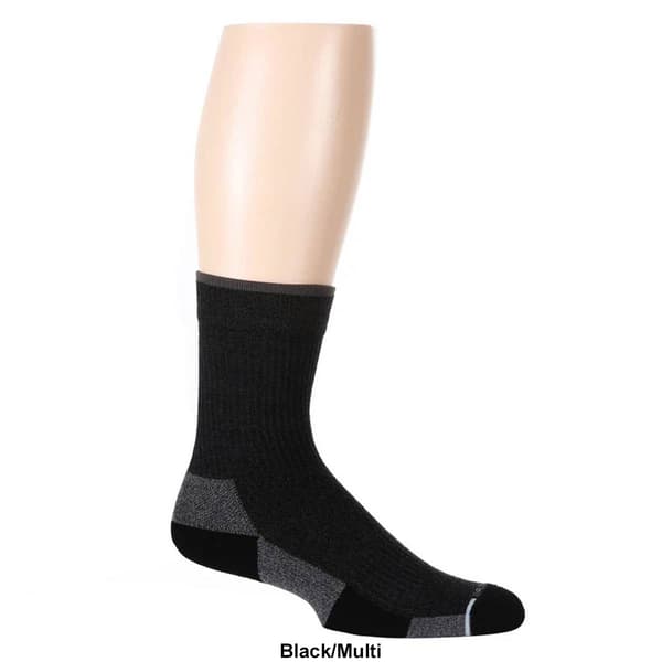 Mens Dr. Motion Plain Knit Crew Socks
