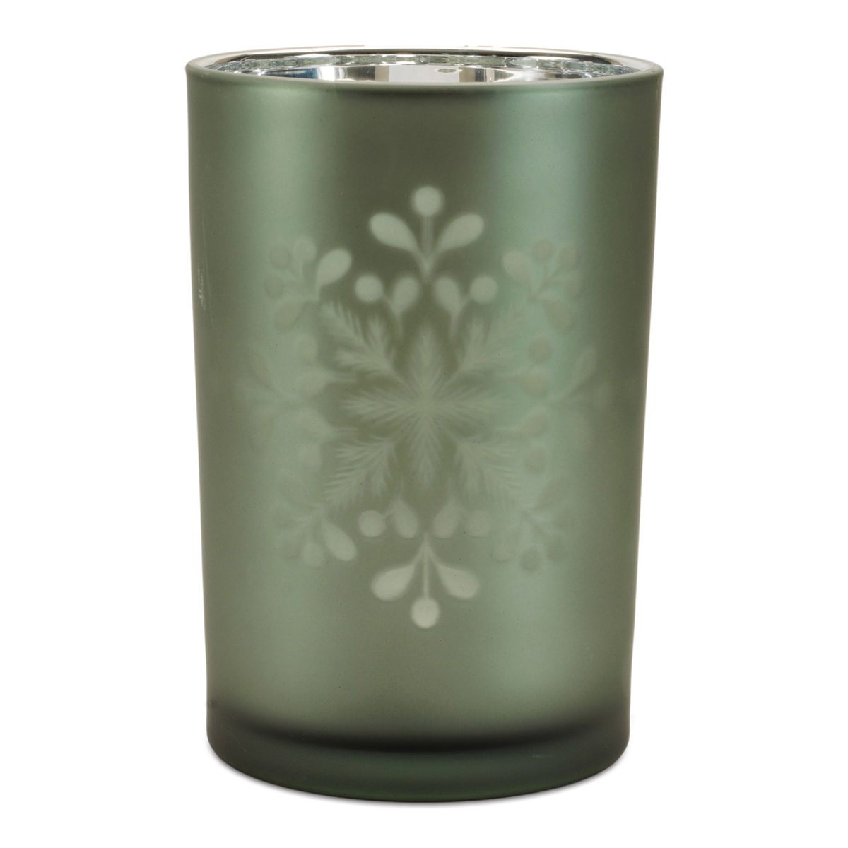 Melrose Frosted Snowflake Candle Holder - Set of 2