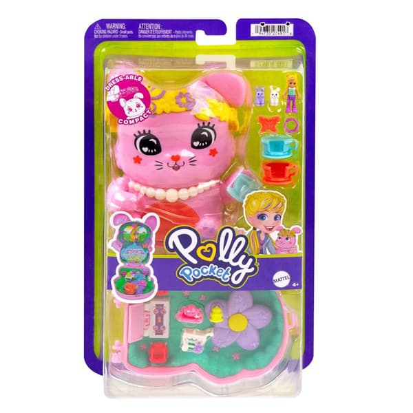 Mattel Polly Pocket Tea Party Bunny Compact Playset