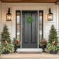 Northlight Frosted Norfolk Pine Artificial Christmas Wreath - image 5