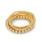 Napier 2.25in. Gold-Tone 7 Row Bead Stretch Bracelets - image 1