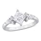 Sterling Silver 1 2/5ctw. White Moissanite Engagement Ring - image 1
