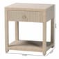 bali & pari Nata Bohemian Woven Natural Grasscloth Nightstand - image 11