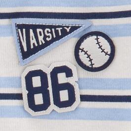 Baby Boy &#40;NB-24M&#41; Carter&#8217;s&#174; Baseball Patch & Stripe Bodysuit Set