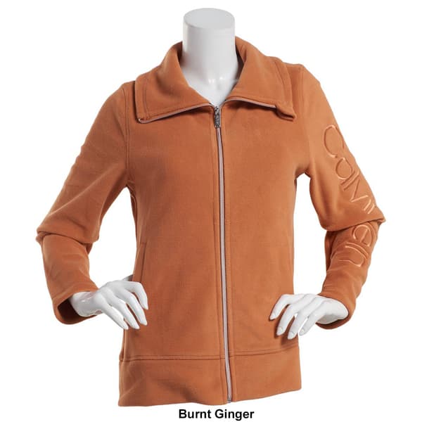 Womens Calvin Klein Performance Tech Fleece Zip Front Jacket