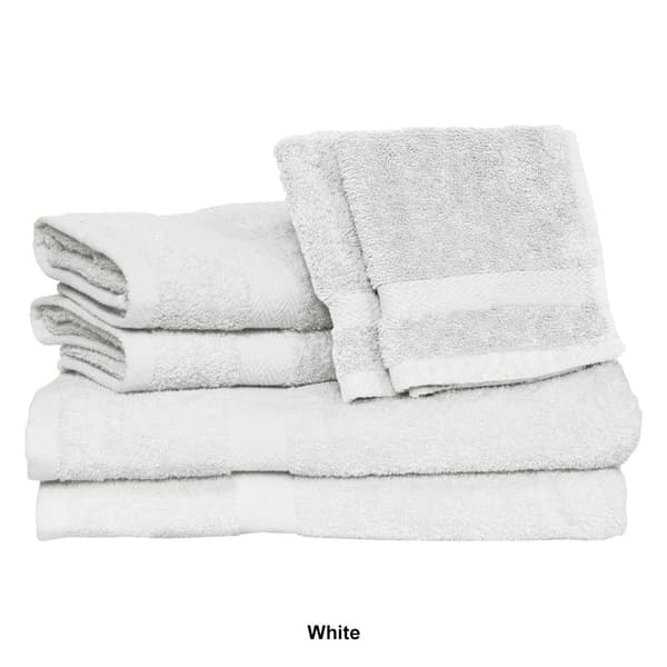 Deluxe 6pc. Solid Bath Towel Set