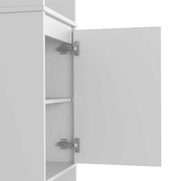 FM FURNITURE Danforth White Pantry Cabinet