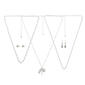 Ashley Cooper&#8482; Silver Necklaces & Earrings Jewelry Pouch Set - image 2