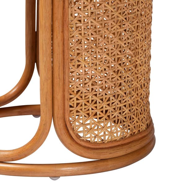 bali & pari Eldon Bohemian Honey Rattan End Table