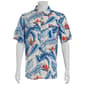 Mens Campia Tropical Palm Short Sleeve Button Down Shirt - image 2
