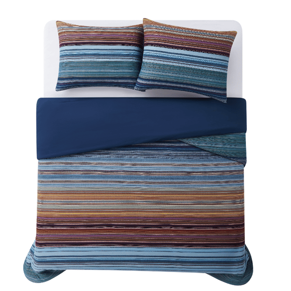 Brooklyn Loom Met Stripe Yarn Dye 3pc. Comforter Set