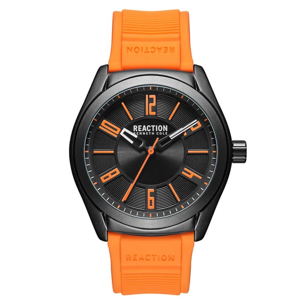 Mens Kenneth Cole&#40;R&#41; Reaction&#40;tm&#41; Orange/Black Watch - RK50899005 - image 