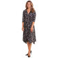 Petite Perceptions 3/4 Sleeve ITY Floral Faux Wrap Dress - image 1
