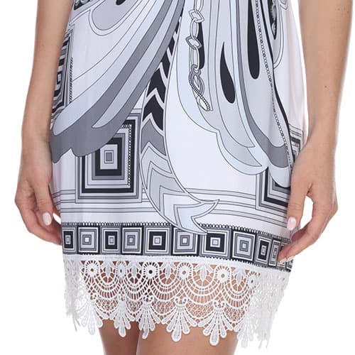 Womens White Mark Quinn Short Sheath Dress