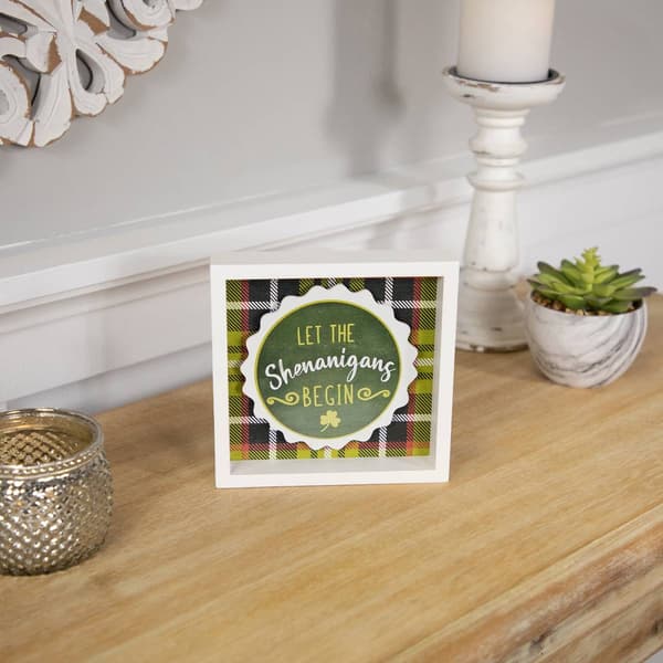Northlight Seasonal Let the Shenanigans Begin Wall Sign