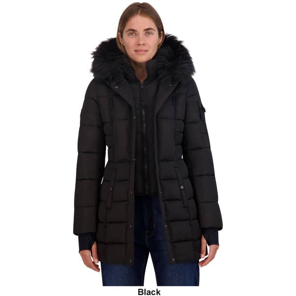 Nautica faux fur hot sale bib puffer jacket