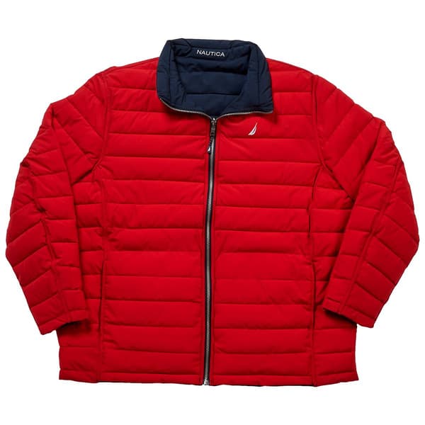 Mens Big &amp; Tall Nautica Quilted Reversible Coat