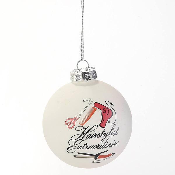Hairstylist Extraordinaire Glass Ball Ornament - image 