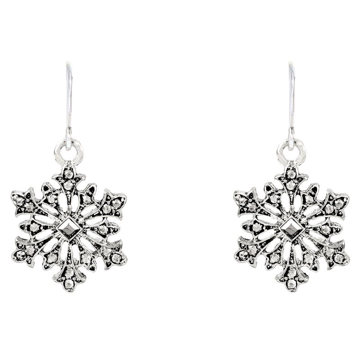 Snowflake/Christmas Tree/Star CZ Earring Set