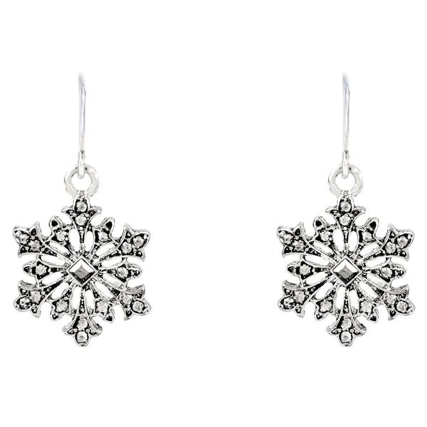 Snowflake/Christmas Tree/Star CZ Earring Set