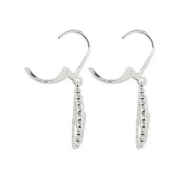 Silver Plate Vintage Cubic Zirconia Drop Earrings