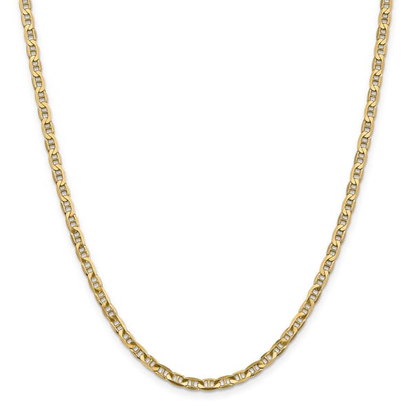 Gold Classics&#8482; 3.75mm. Concave Anchor Chain Bracelet
