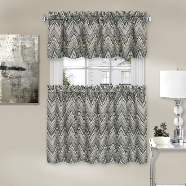 Achim Avery Kitchen Curtain Set - image 