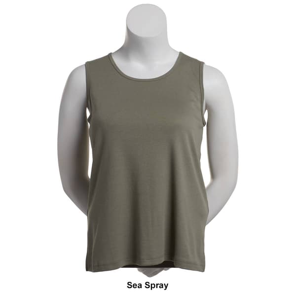 Womens Hasting & Smith Solid Scoop Neck Tank Top