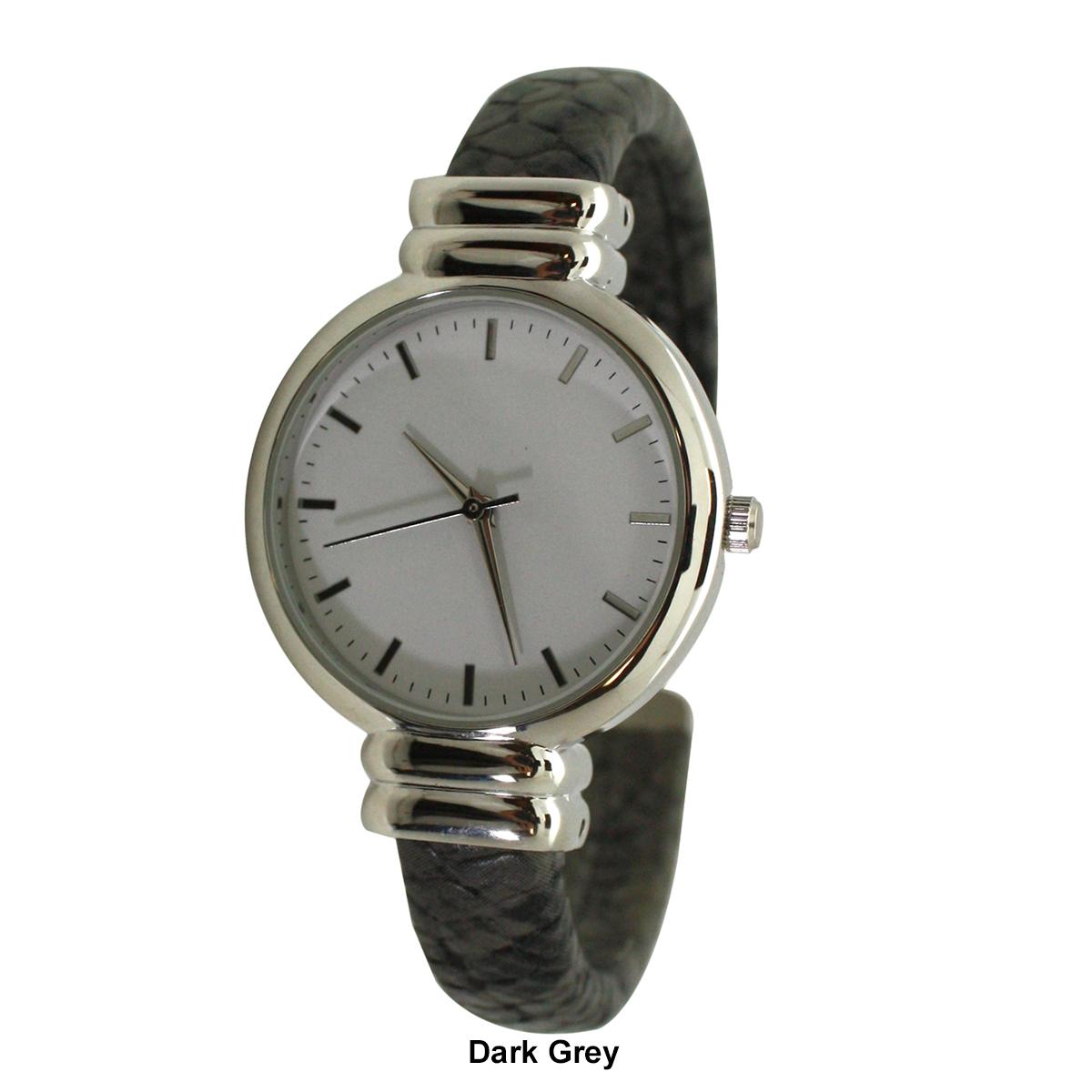 Womens Olivia Pratt™ Faux Snake Skin Bangle Women Watch