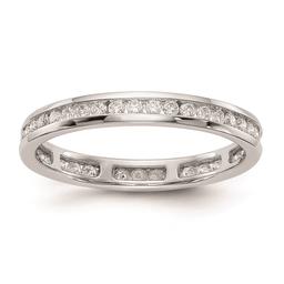 Pure Fire 14kt. White Gold Lab Grown 1/2ctw. Eternity Band