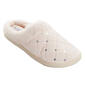 Womens Ellen Tracy Quilted Sequin Clog Slippers w/Faux Fur Collar - image 1