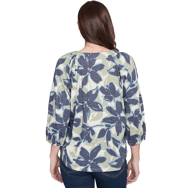 Womens Skye''s the Limit Out Of The Blue Floral Peasant Blouse