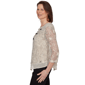 Petite Alfred Dunner Detail Driven 3/4 Sleeve Textured Blouse - image 4