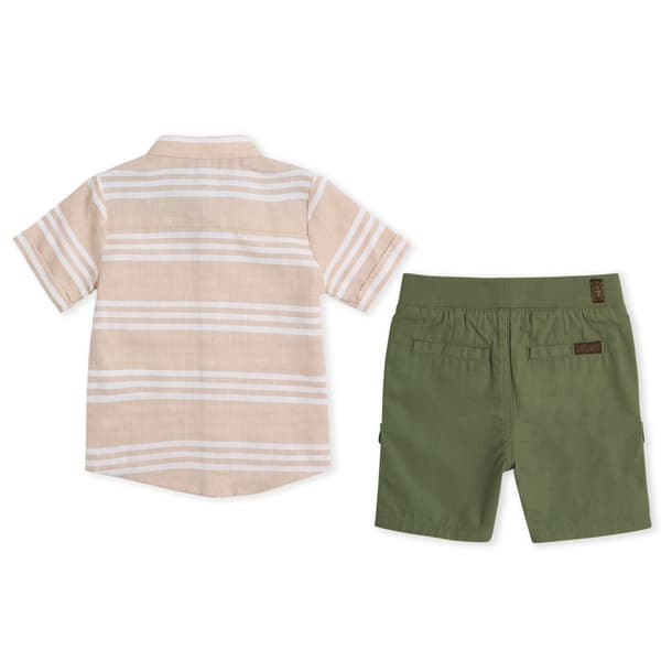 Toddler Boy 7 For All Mankind&#174; Stripe Top & Cargo Shorts
