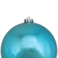 Northlight 6in. Turquoise Blue Shiny Christmas Ball Ornament - image 4