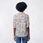Womens Emily Daniels Elbow Sleeve Scenic Patchwork Blouse - image 2