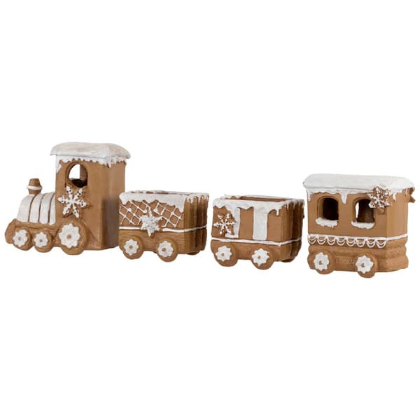 Northlight Seasonal 17.75in. Frosted Gingerbread Train D&#233;cor