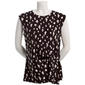 Womens Kasper Sleeveless Side Tie Dot Blouse - image 2