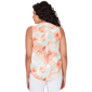 Womens Emaline Verde Grove I Sleeveless Faux Wrap Floral Blouse - image 2