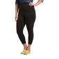 Womens HUE&#40;R&#41; Wide Waistband Blackout Cropped Leggings - image 1