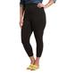 Womens HUE&#40;R&#41; Wide Waistband Blackout Cropped Leggings - image 1