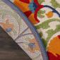 Nourison Aloha Bloom Vines Transitional Indoor/Outdoor Round Rug - image 2